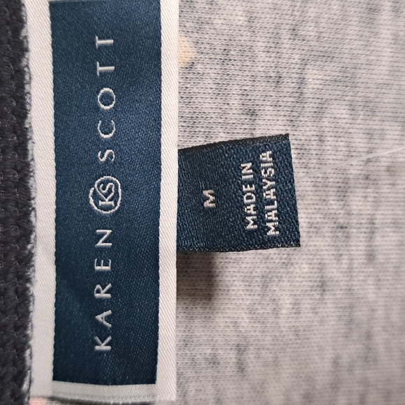 Karen Scott Short Sleeve Star Power Top Medium - Picture 4 of 7